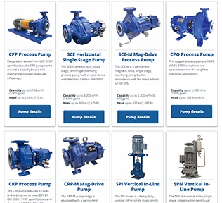 RP new website product catalogue