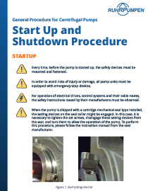 Pumps Startup and Shutdown Procedure