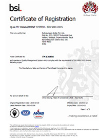 RP India - ISO 9001:2015 certificate