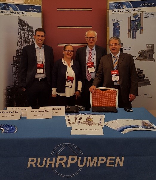 Ruhrpumpen Decoking Business Unit booth at Refcomm 2017